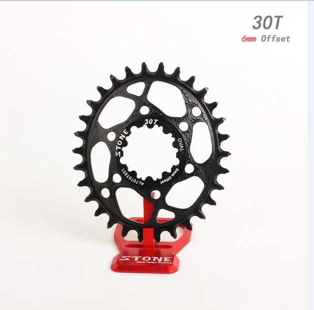 Oval 30T black GXP овальная Звездочка 6 мм смещенное цепное колесо для GXP xx1 Eagle GX X01 X0 X9 30-38T 1x система - Цвет: Oval 30T black