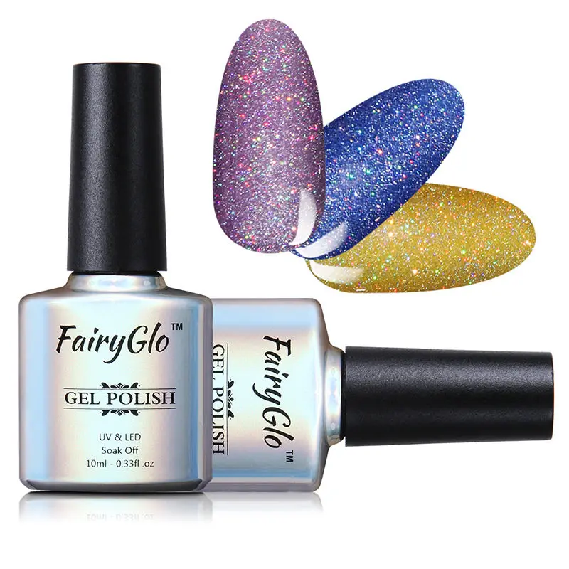 FairyGlo 3 шт. 10 мл Неон с сияющими блестками лак для ногтей Гибридный лак для ногтей, маникюр набор "сделай сам" лак гель для ногтей набор гелевое покрытие для ногтей, полустойкое к Наборы - Цвет: 171