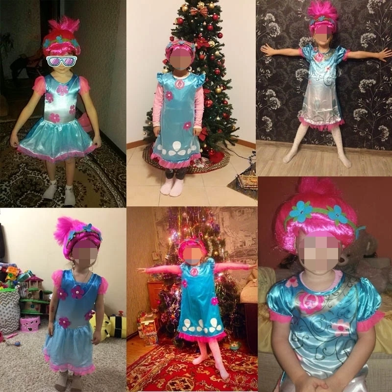 Новинка детское платье с париком летние костюмы для девочек платья на Хэллоуин