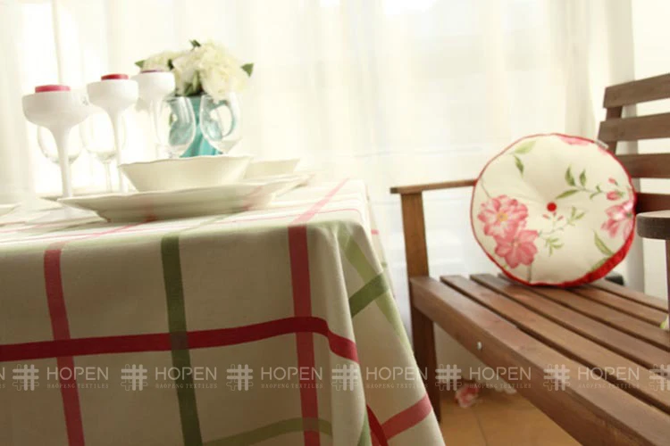 Горячая продажа Европейский стиль хлопок ткань скатерти микроволновая печь