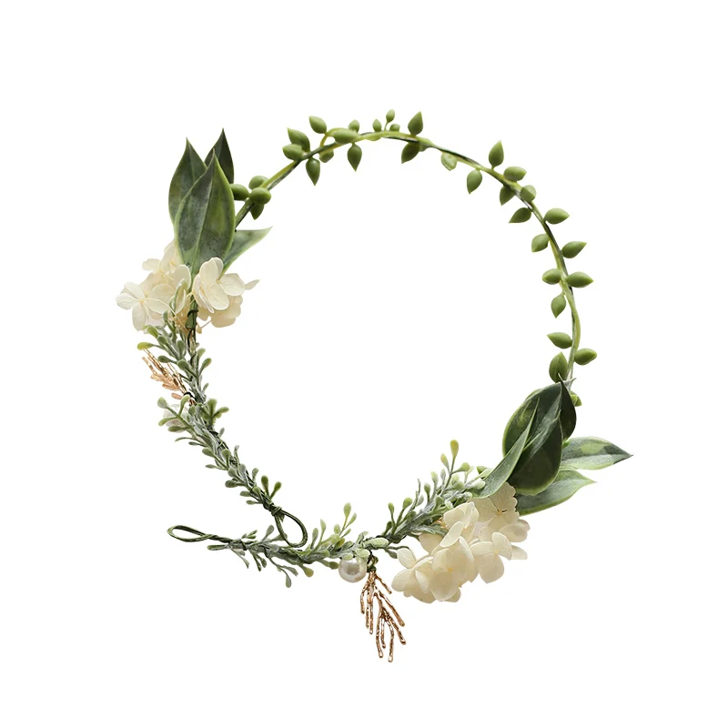 Свадебный головной убор невесты Мори Вечные цветы серьги в виде цветка с