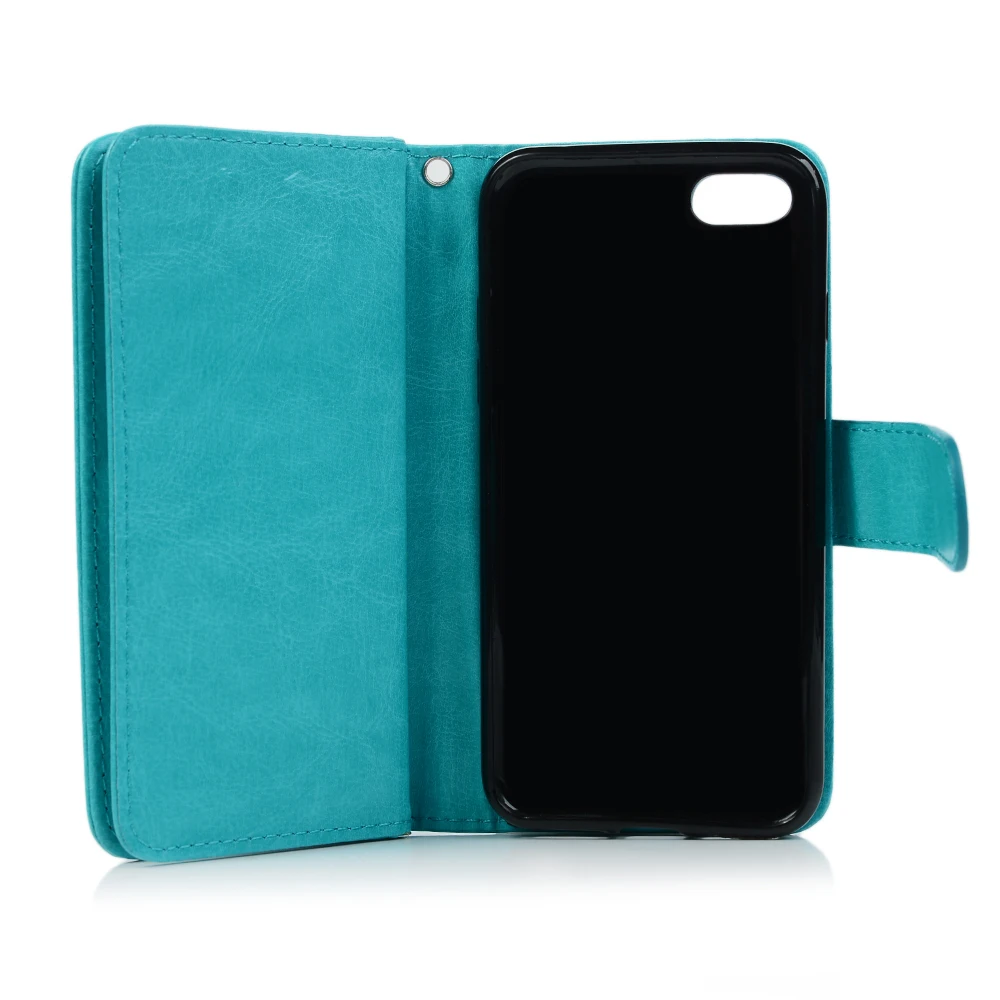 Turata Magnet Flip Wallet Case For iphone X 8 7 6S 6 Plus 2 in 1 Detachable PU Leather Cover Bag With Card Slots iphoneX | Мобильные