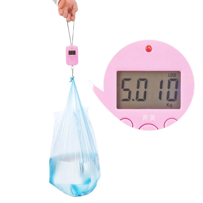 300pcs Portable large color garbage bags kitchen home thickening point vest disposable plastic | Дом и сад