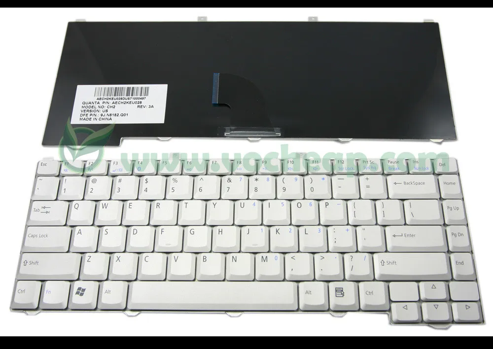 Новая клавиатура для ноутбука NEC Versa E3100 E6120 Серебристая версия США 9j. N8182.q01|laptop