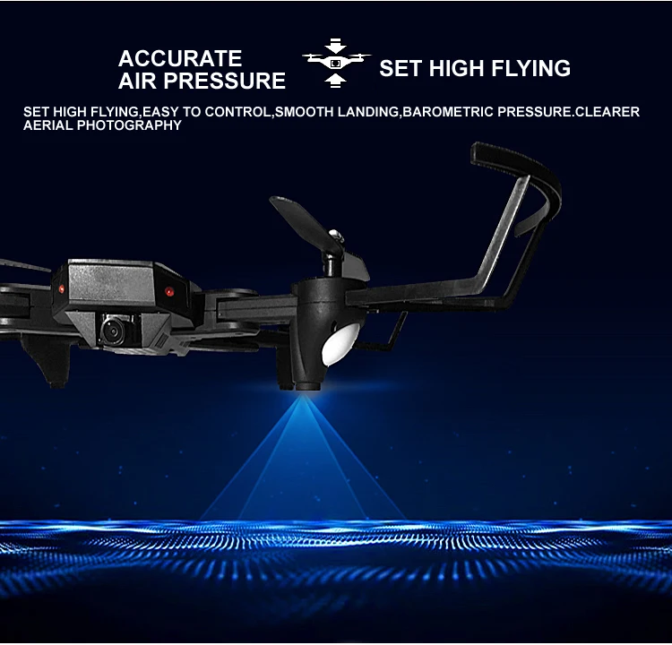 XS809W мини складной Дрон RC селфи Дрон с Wifi FPV HD камерой Безголовый режим RC Квадрокоптер Дрон FSWB