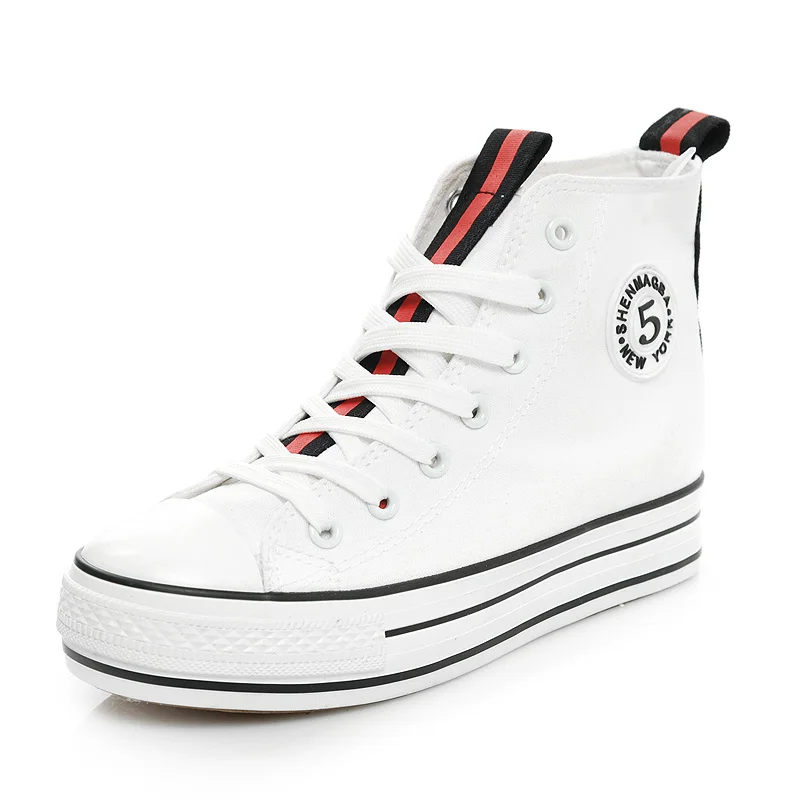 Мода 2017 Весна Женщины Повседневная Обувь босоножки Высота Увеличение Дышащий