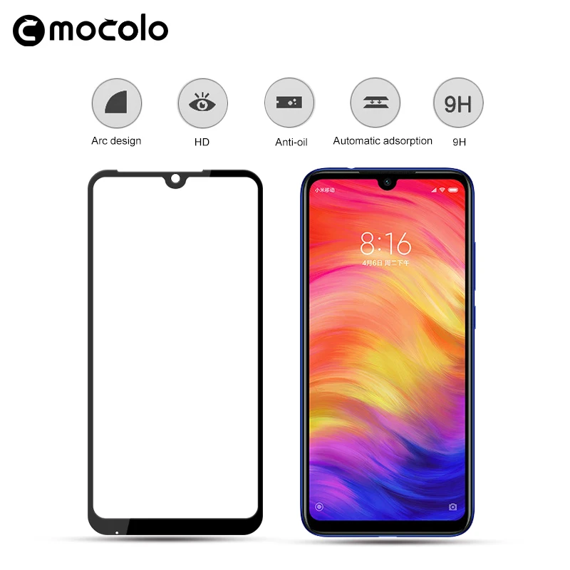 Закаленное стекло для Xiaomi Redmi Note 7 полноэкранная защитная пленка MOCOLO 3D redmi note pro gobal