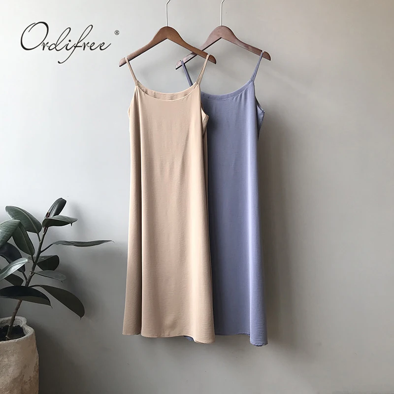 Ordifree Summer Women 2 Piece Set Dress Spaghetti Strap Long Slip Dress Boho Floral Print Blouse Shirt Top