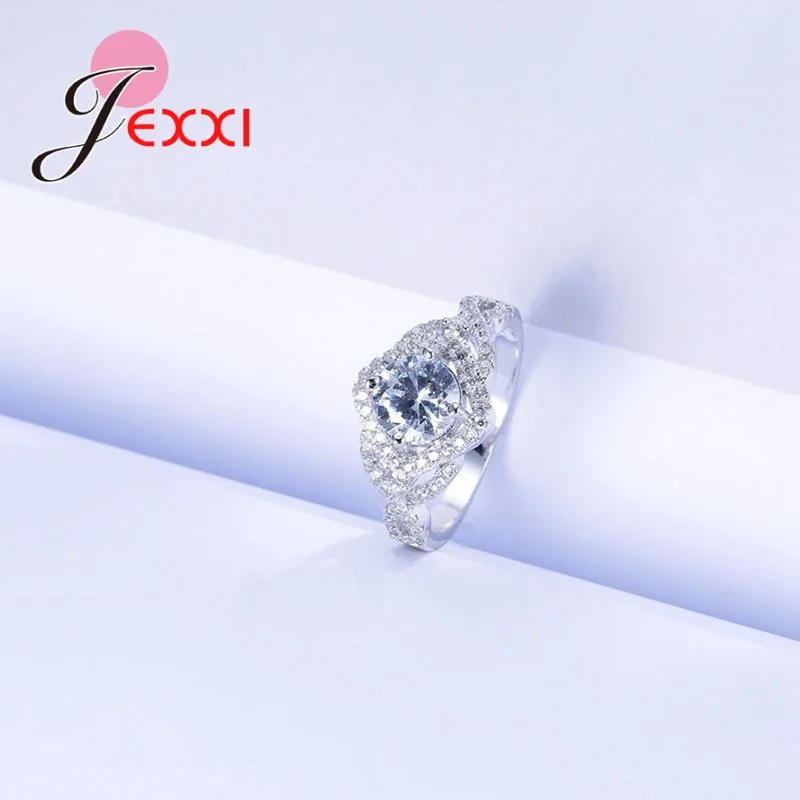 5 цветов модные 925 пробы серебряные Свадебные кольца для невест высокое качество