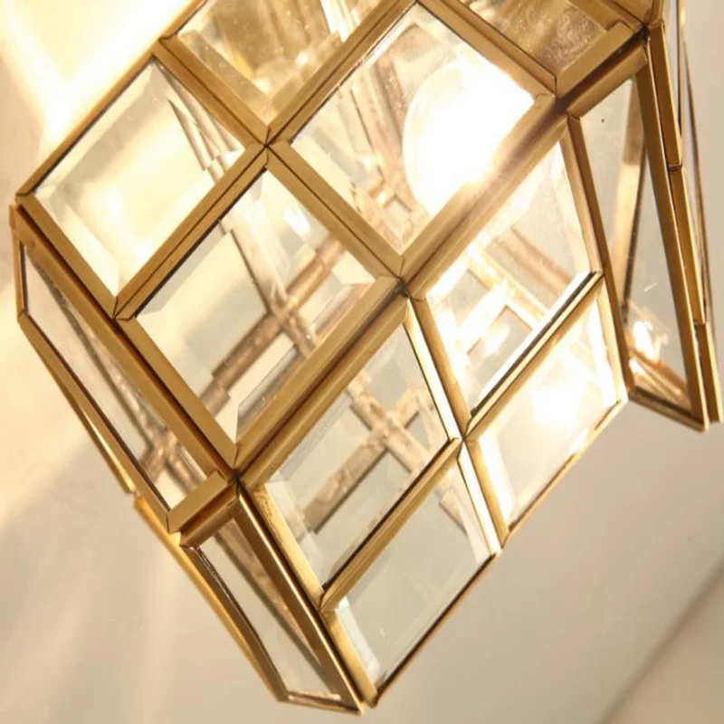 

American Style Led Waterproof Cooper light Vintage outdoor wall Lamp wall Mounted Outdoor wall light surface mounted garden lamp