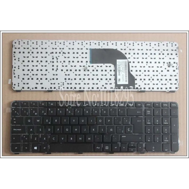 

New SP Keyboard FOR HP Pavilion DV7-7000 DV7-7100 DV7-7200 DV7-7050ER Spanish laptop keyboard Black with frame