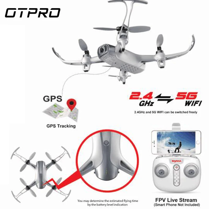 GPS складной Arm FPV с 4K 1080p камерой RC Drone Quadcopter RTF высокоскоростной Wi Fi оптический