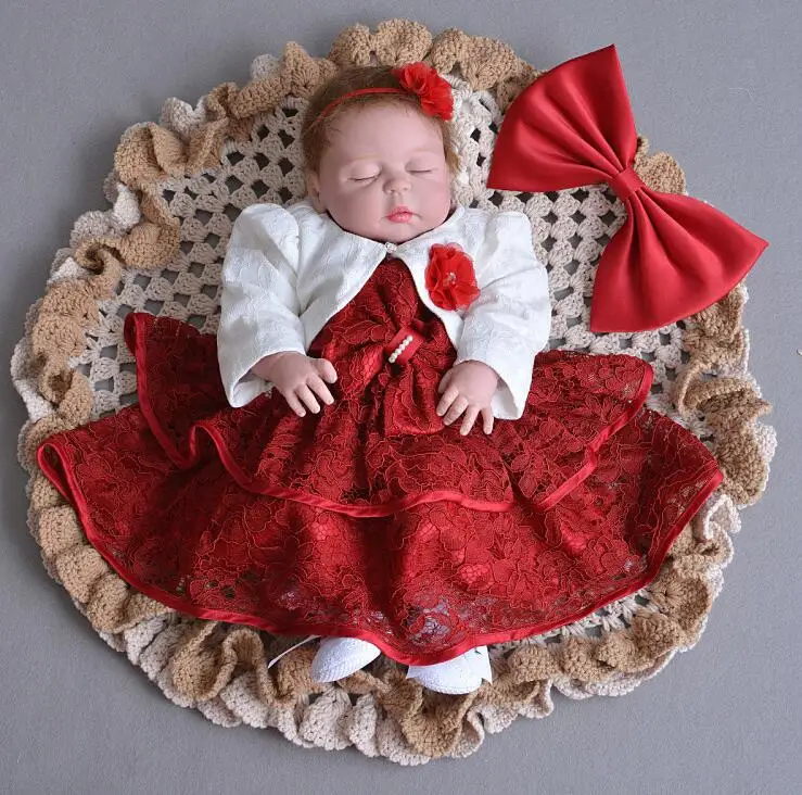 Dress Coat Headband Костюм из 3 предметов платье для крещения для новорожденных девочек пышные кружевные тюлевые платья для свадьбы, дня рождения, вечерние комплекты принцессы - Цвет: Dress Coat Headband