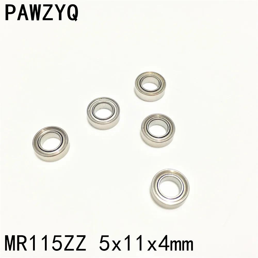 

40 шт. MR115ZZ MR115 2Z 5x11x4 мм глубокий шаровой подшипник металлический экранированный Миниатюрный подшипник