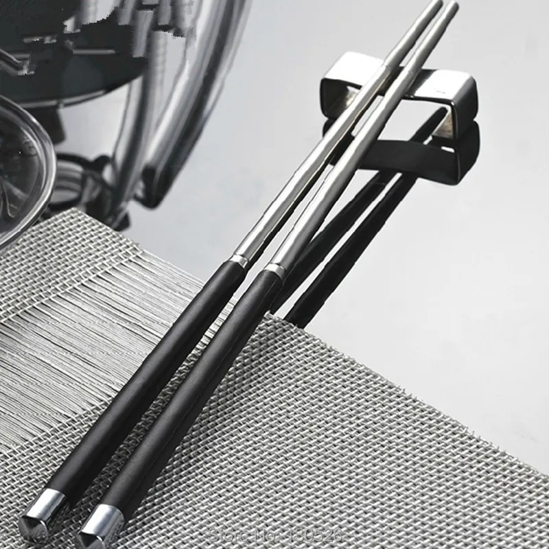 Японские Палочки для еды из нержавеющей стали столовые приборы кухонные