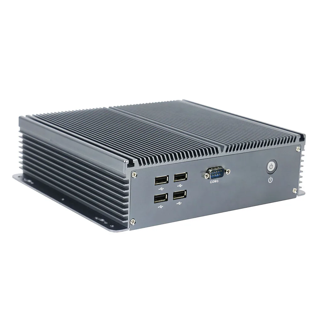 Мини компьютер Yanling itx intel celeron J1900 quad core dual lan без вентилятора с параллельным