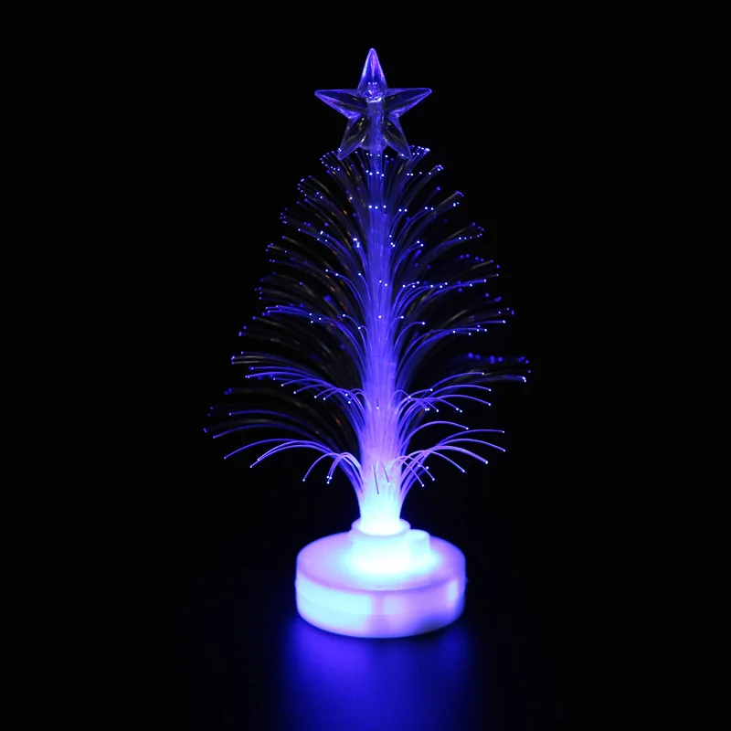 Горячая веселых LED Цвет изменение мини Рождественская елка домашний стол