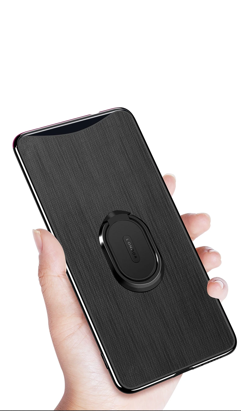 Роскошный чехол для OPPO Find X с магнитным кольцом, кожаный чехол для телефона, чехол для Oppo FindX
