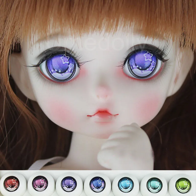 Глаза Акриловые Звезда для шарнирных кукол 14/16/18/20/22 мм 1 пара|Куклы| |