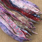 Ультратонкие прозрачные кроссовки 11 цветов, кружева из снежной пряжи, ширина 2,5 см, длина 80 см100 см120 см, спортивная обувь, кружево