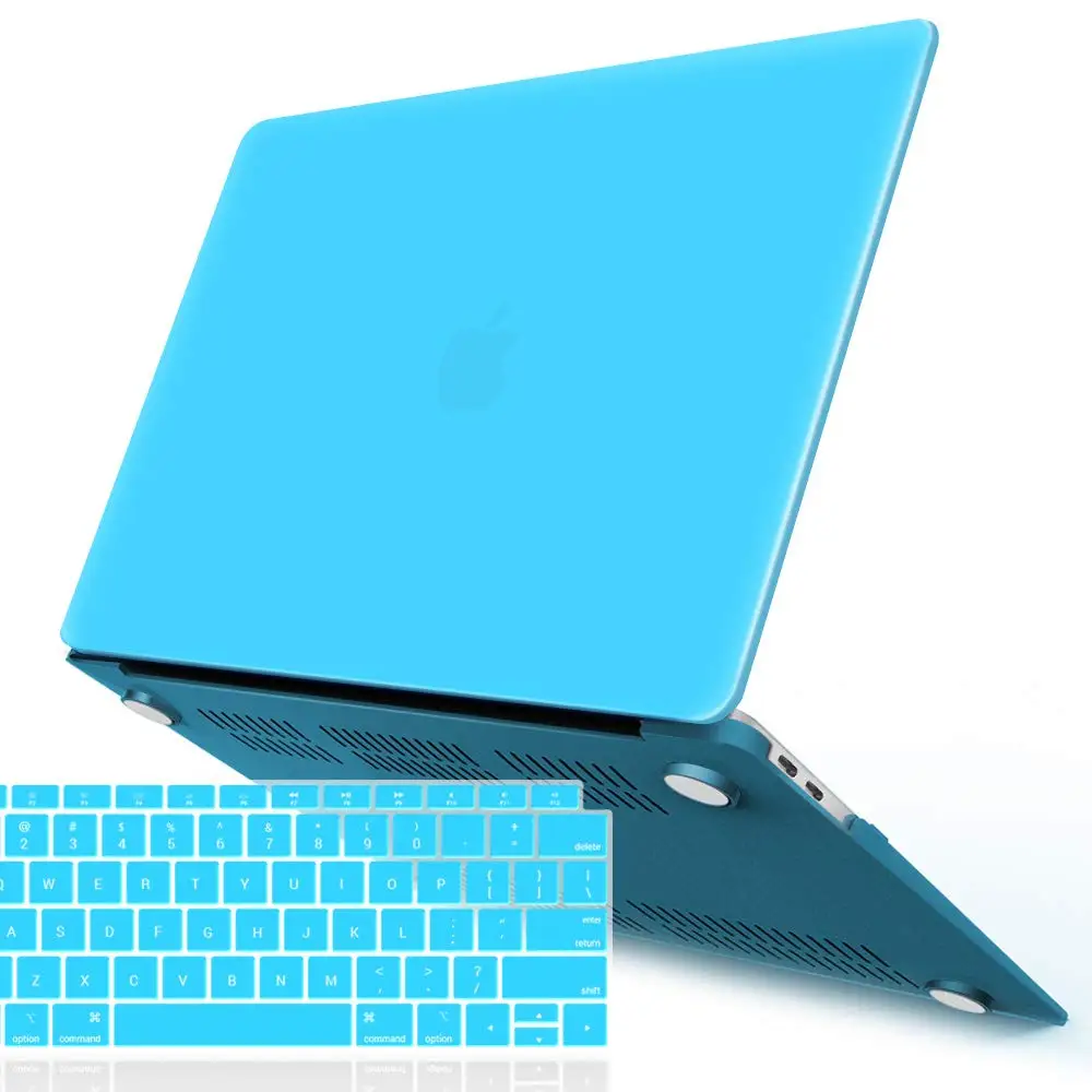 Жесткий чехол с резиновым покрытием + кожаный для клавиатуры Apple MacBook Air 13 дюймов