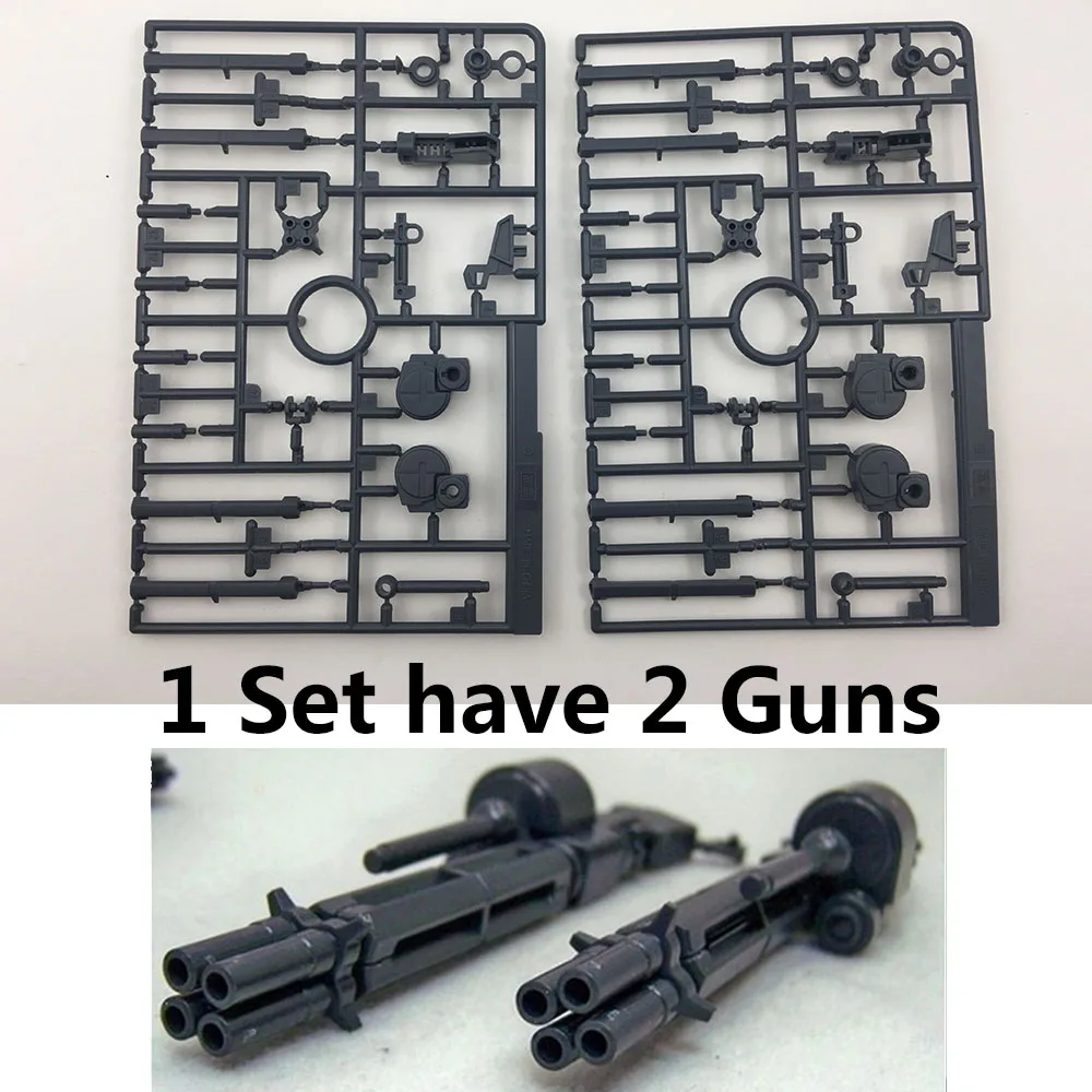 Два пистолета/набор GG/TT луч гатлинг пушки для Bandai 1/100 MG RX 0 Единорог Гандам фигурки