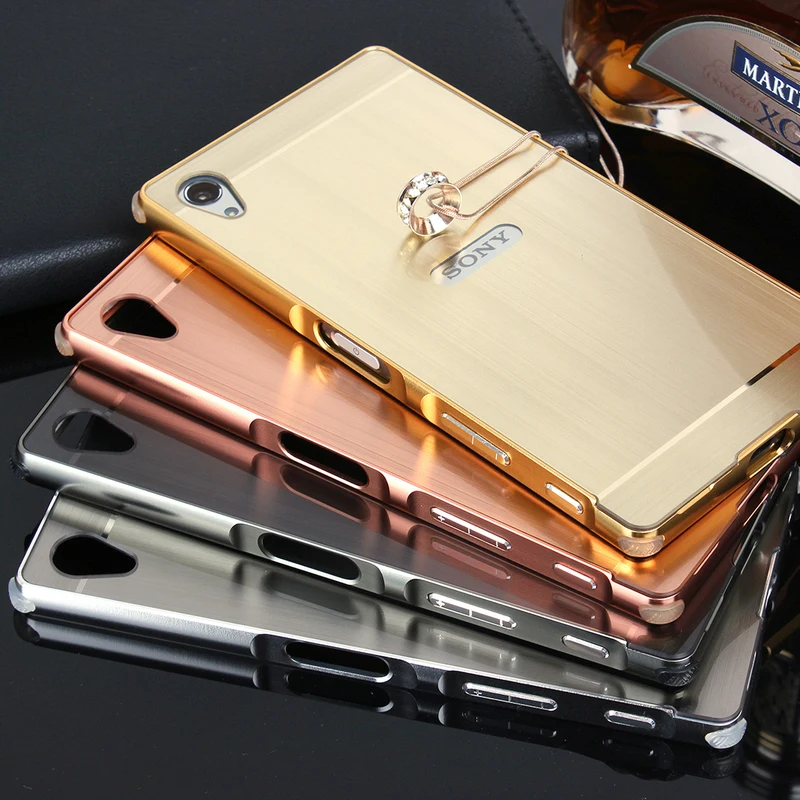 Матовый зеркальный чехол-накладка алюминиевый металлический каркас