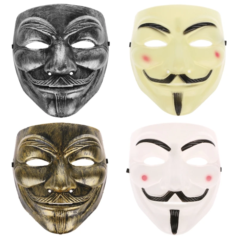 Фильм V тема стиль маска Anonymous Guy Fawkes лицо маски для Хэллоуина Косплей