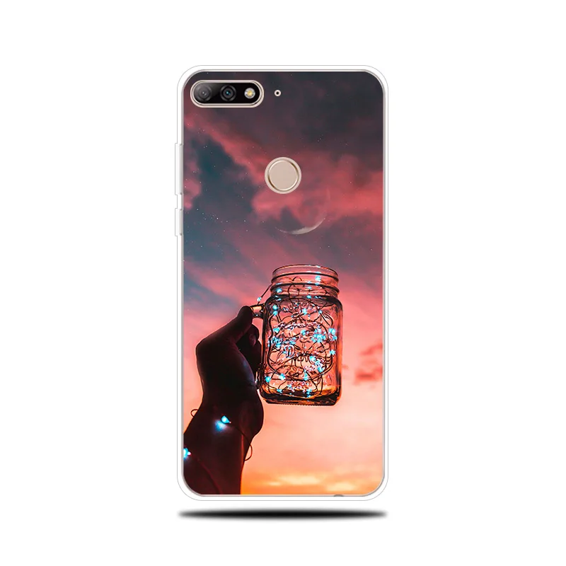 Glowing Bottles Silicone Case for Huawei Y5 Y6 II Prime 2017 2018 Cover Couqe Y7 Pro Y9 2019 Phone |