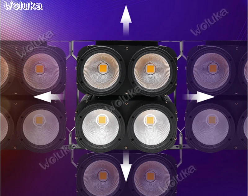 Сценическое освещение COB четыре глаза аудитория лампа производительность led лицо