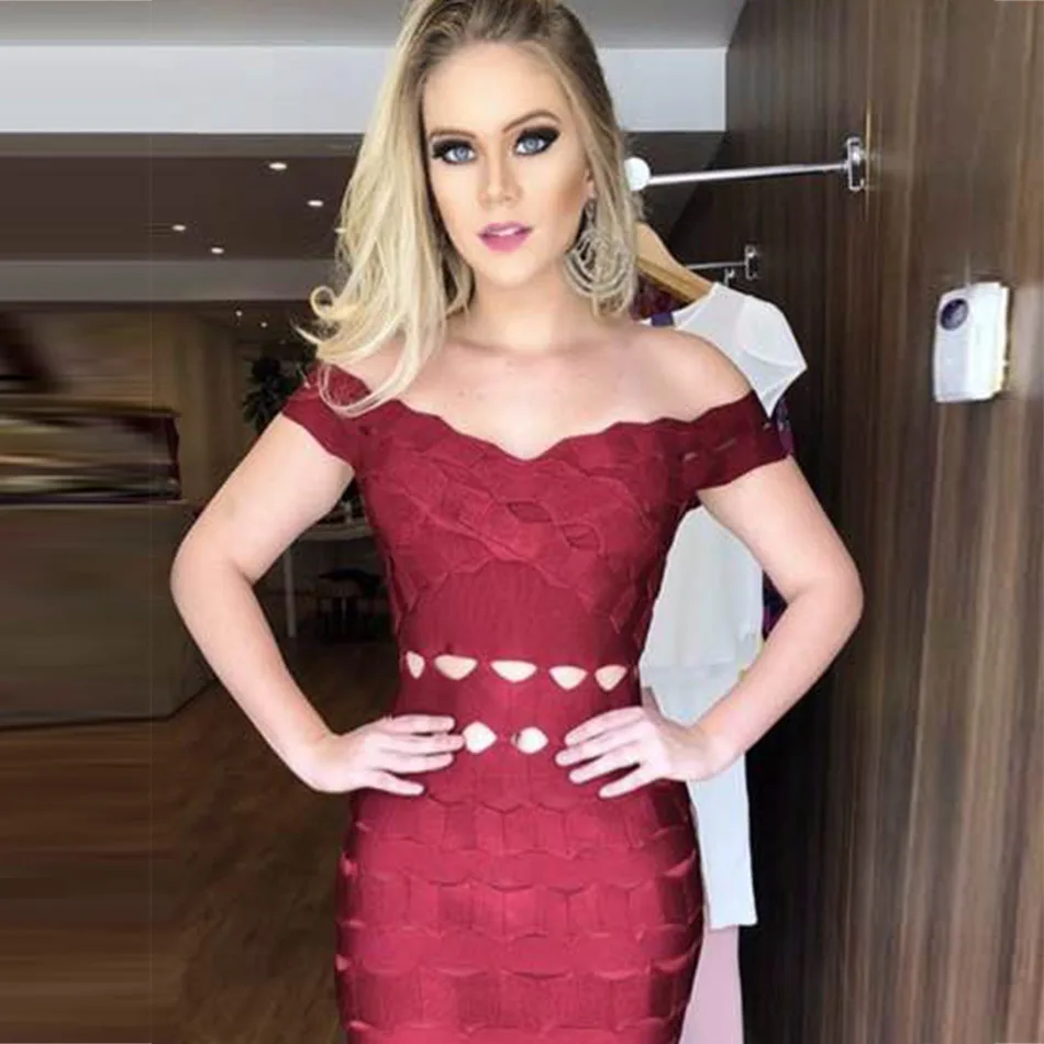 Женское Бандажное платье Seamyla облегающее мини-платье Небесно-синего цвета с