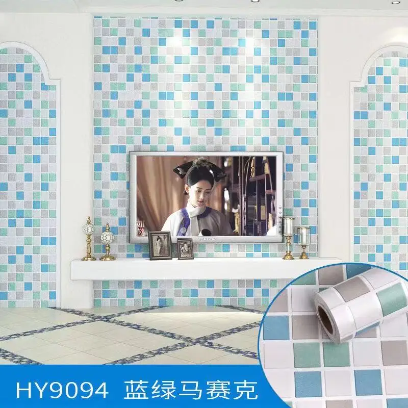 Обои самоклеящиеся 3D Мозаика натуральные обои рулон современный роскошный декор