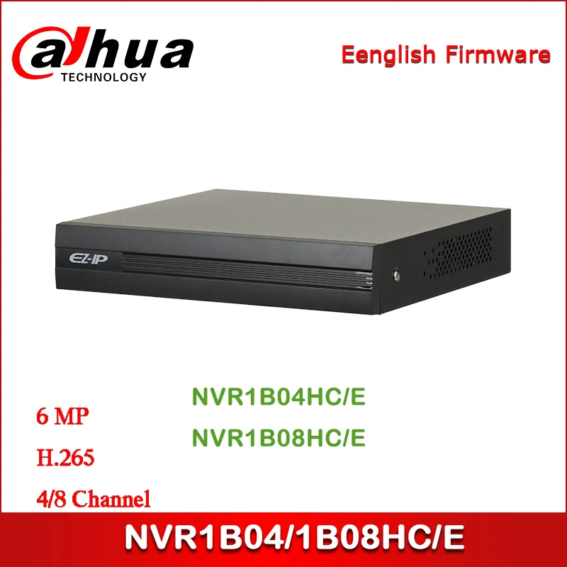 

Сетевой видеорегистратор Dahua EZ-IP NVR NVR1B04HC/E NVR1B08HC/E 4/8 Channel Cooper 1U H.265