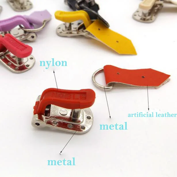 Красочные металлические/кожаные невидимые Unbuckled, DIY мешок крепежа ленты для шубы пряжки S0466H
