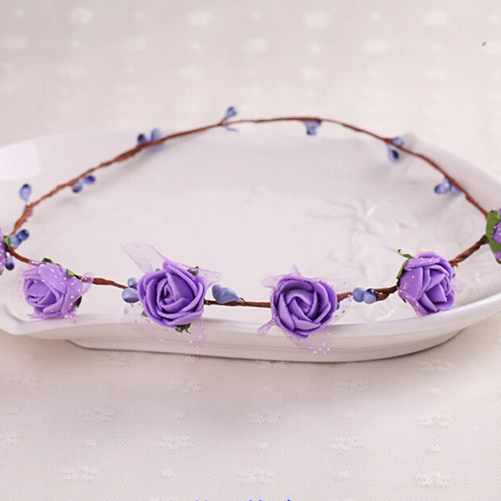 Женская летняя свадебная корона ручной работы в богемном стиле Свадебный венок