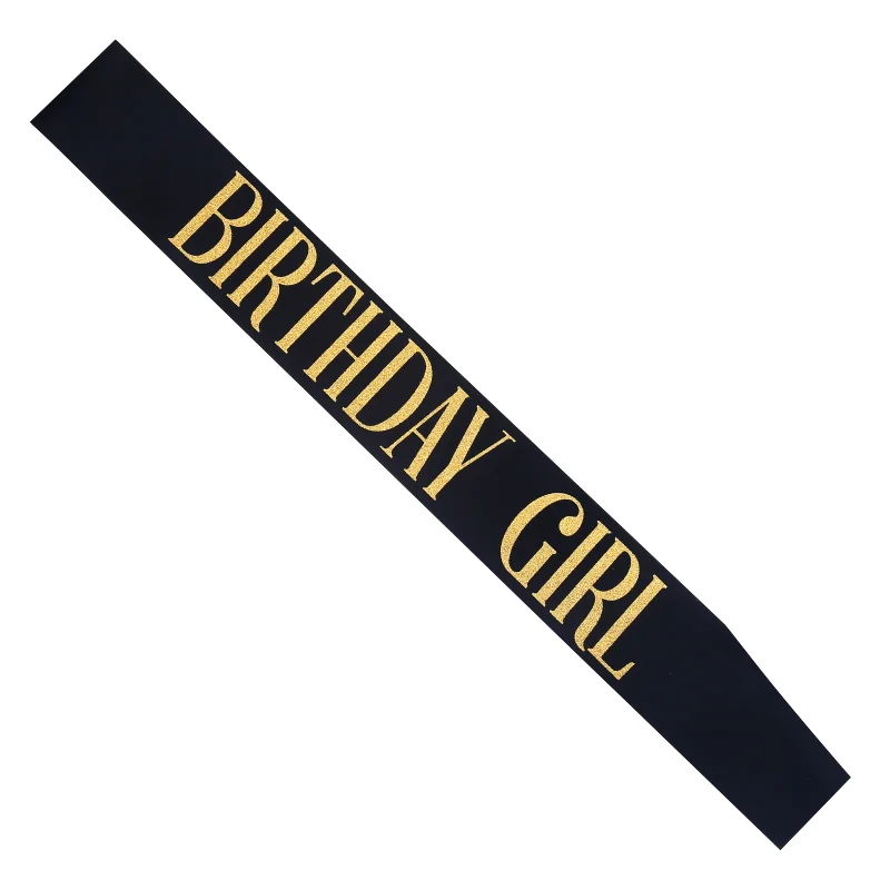 Атласный пояс на день рождения для девочек 16, 18, 20, 21, для дня рождения, украшения для девочек, подарки, поставки, белый, розовый, черный