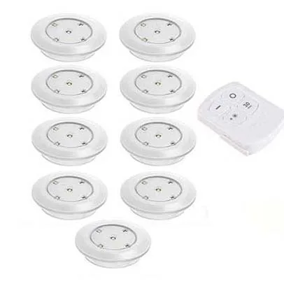 9 lamp 1 controller На батарейках с регулируемой яркостью сенсорный датчик светодиодный светильник шайба s светодиодная подсветка под шкаф для шкафа Шкаф гардероб кухонный ночной Светильник - Цвет: 9 lamp 1 controller