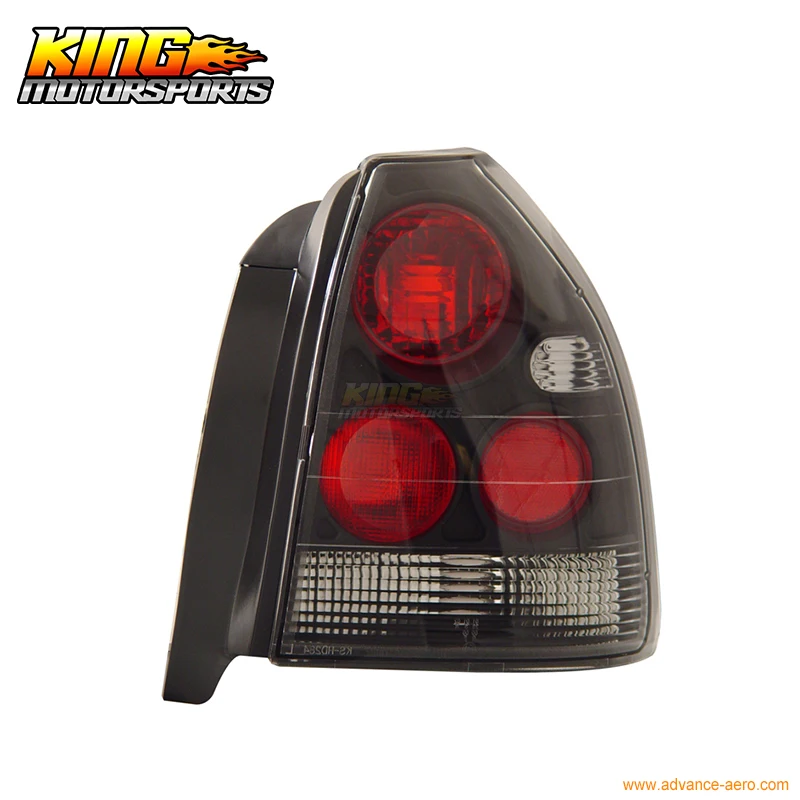 Подходит для 1996 2000 Honda Civic 3Dr хэтчбек задние фонари черный 97 98 США Бесплатная