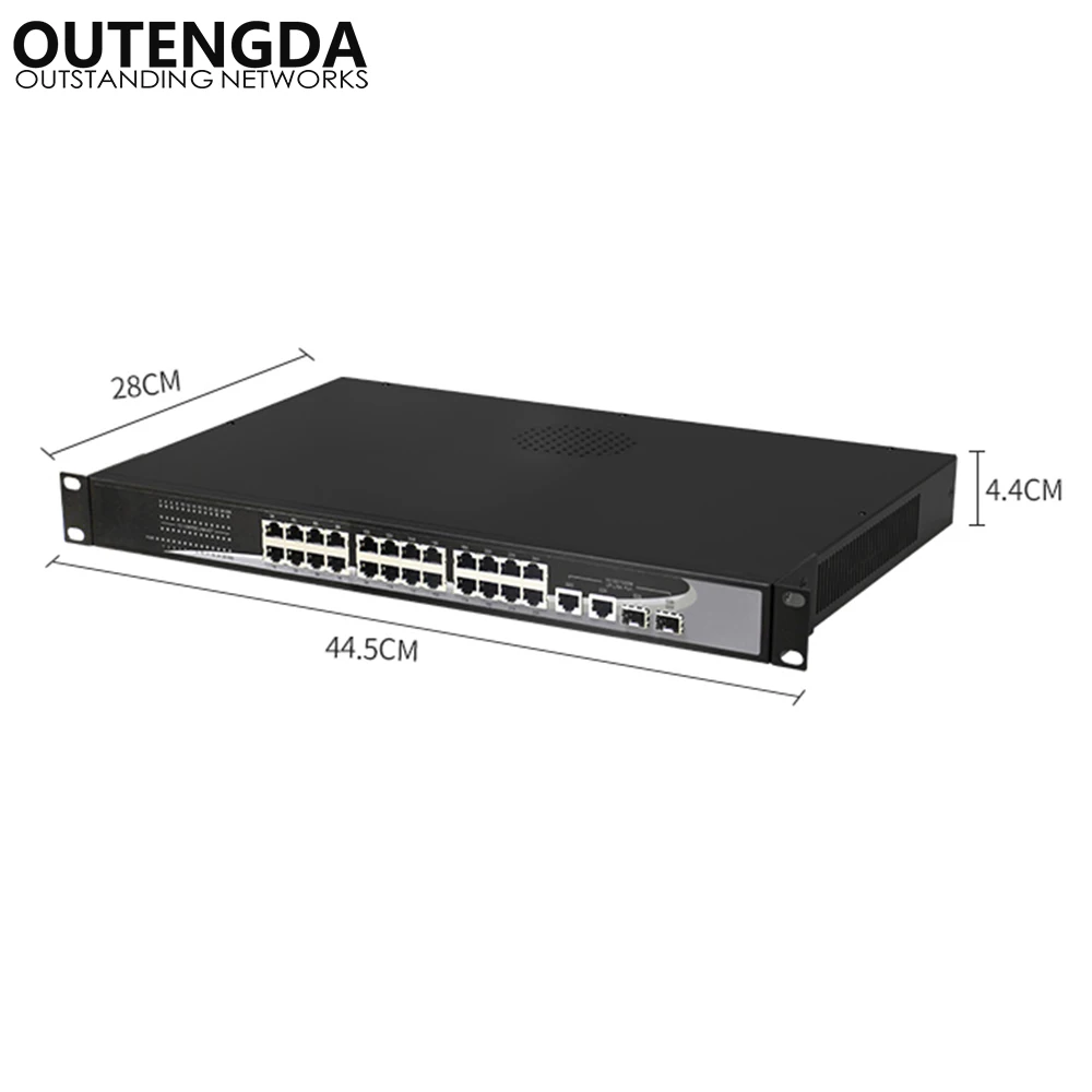 Коммутатор POE 100 Мбит/с 802 мМбит ИТ/с 2 гигабитных SFP-порта | Компьютеры и офис