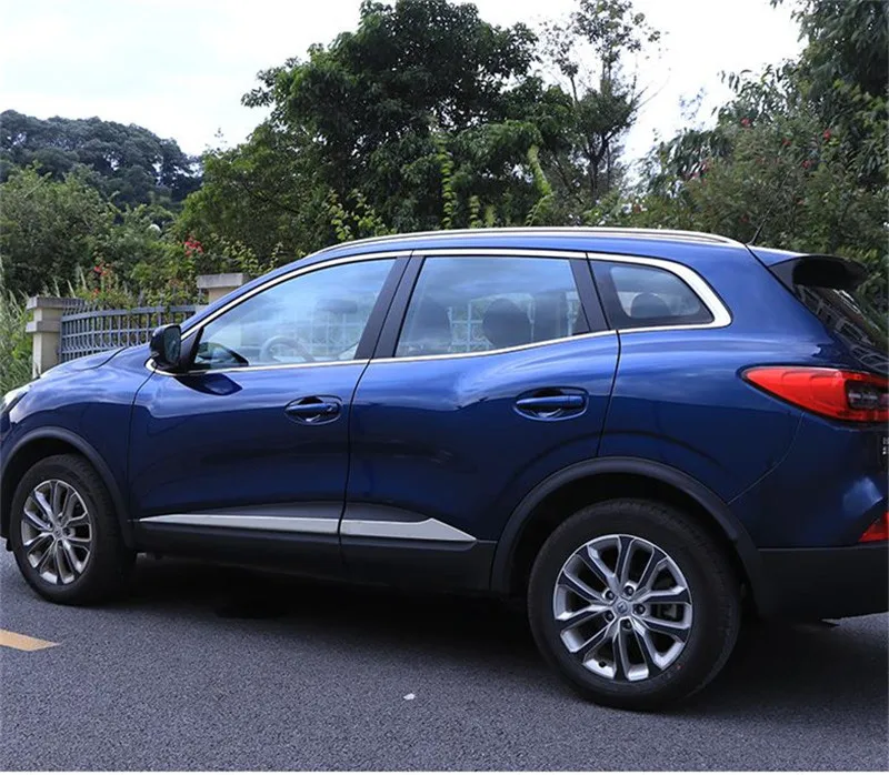 

Car styling Stainless Steel body side moldings side door decoration for Renault Kadjar 2015 2016 2017 Low with special