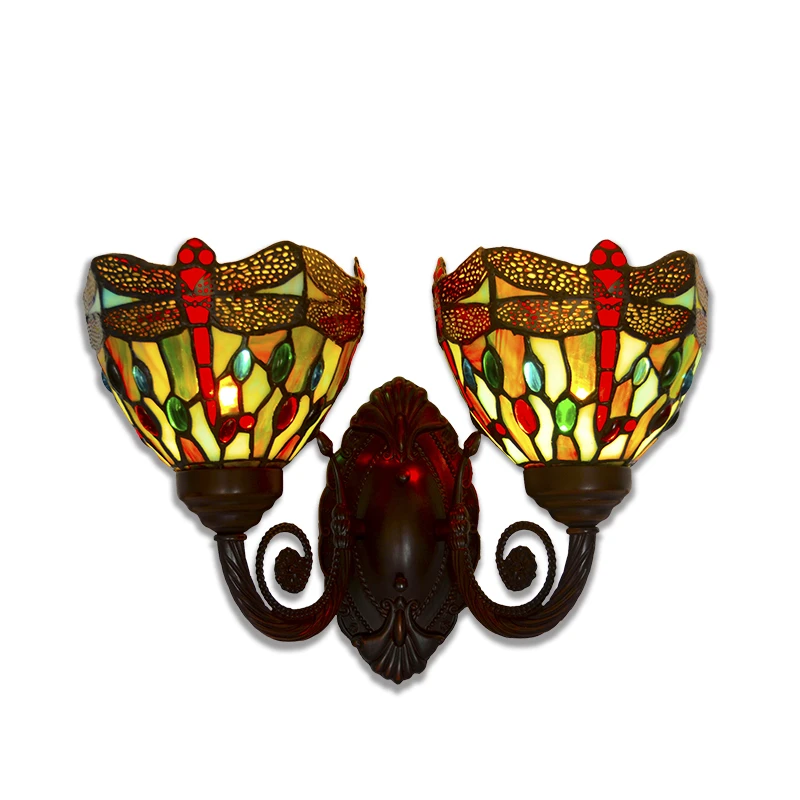 Настенный светильник FUMAT лампа с витражным стеклом и тенью художественный