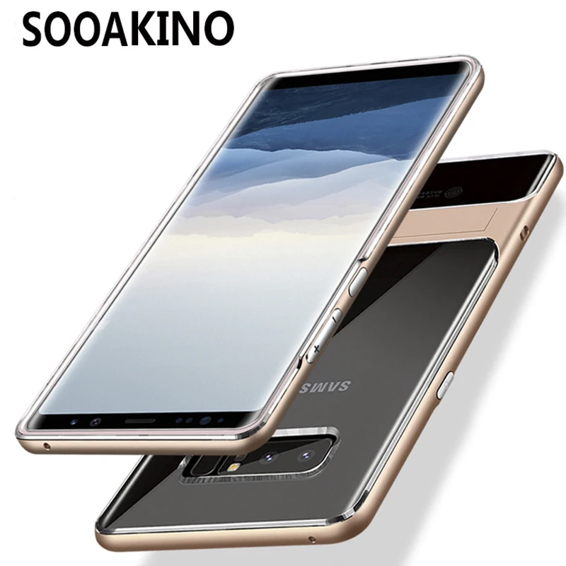 Роскошный чехол для samsung Galaxy Note8 note9 прозрачные мягкие ПТУ PC защитный note 8 9 с