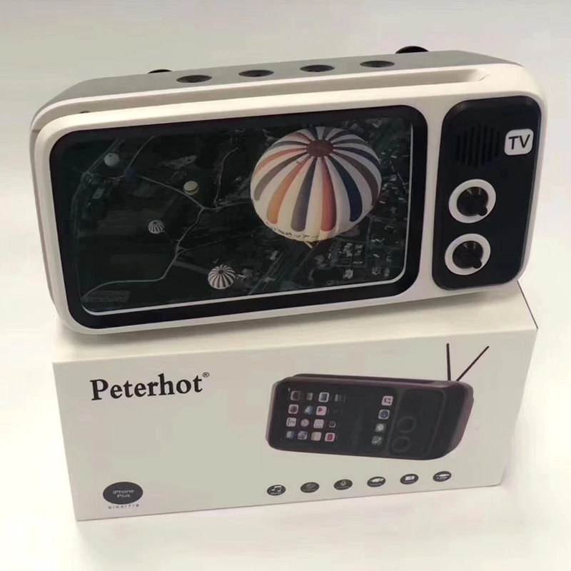 Peterhot мини Динамик Ретро ТВ мобильного телефона кронштейн беспроводной bt динамик