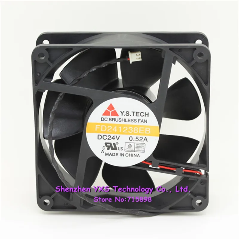 FD241238EB DC 24V 0.52A 9 84 Вт 3000 об/мин 12038 12 см 120*120*38 мм двойной шарикоподшипник Вентилятор