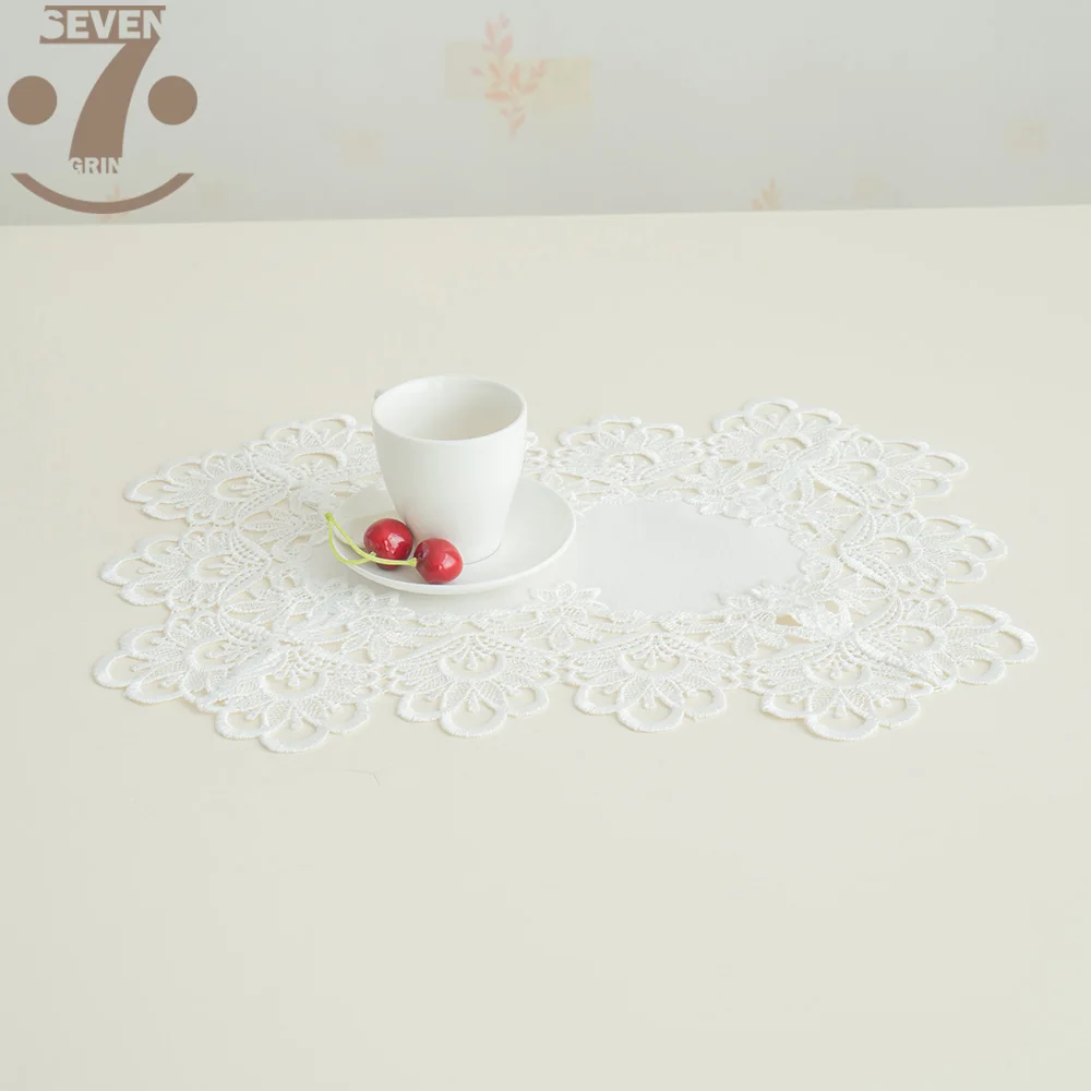 1 партия/3 шт. элегантные толстые салфетки из чистого полиэстера белого цвета с