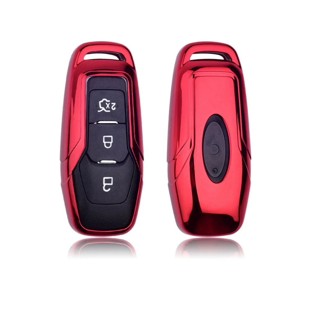 Car-Styling TPU Car Smart Remote Key Case Automobile Protective Skin Shell Cover For Ford Edge Mondeo Mustang Keys | Автомобили и