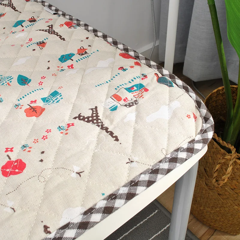 1pc 15.7&quot/17.7&quot Square Seat Cushion Anti-slip Cotton Cloth Quilted Chair Cushions Pads Thin mats | Дом и сад