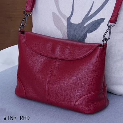 wine red Женская сумка из натуральной кожи, модные маленькие сумки через плечо для женщин, сумка на плечо, роскошные женские повседневные сумки-тоут, сумки - Цвет: wine red