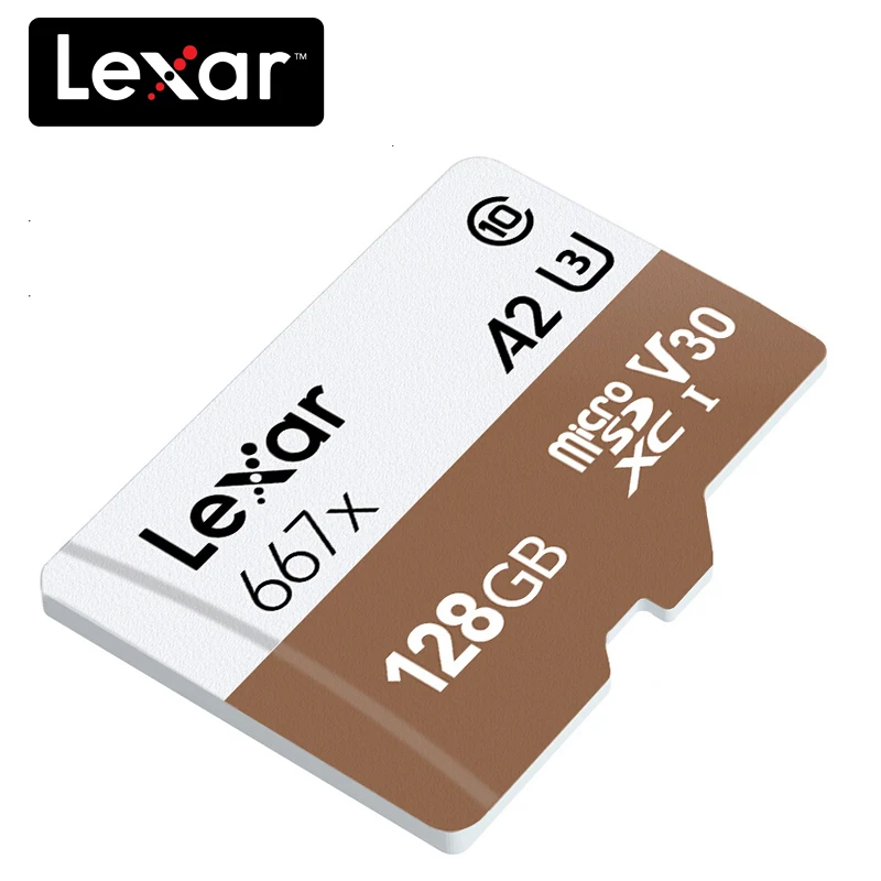 100% оригинал Lexar 667x Micro SD карта 64 Гб класс 10 128 ГБ micro SDXC 256 tf памяти UHS-I для 1080 p Full-HD 3D 4 K