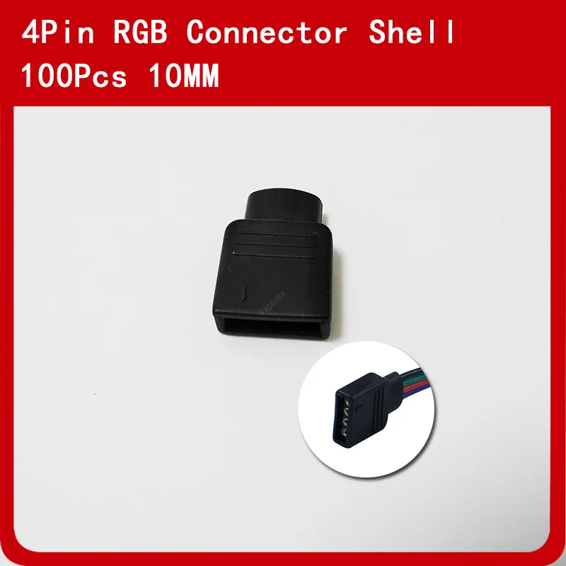 100 шт./лот 4 контактный Корпус RGB для 5050 3528 Светодиодная лента разъемы|Соединители|